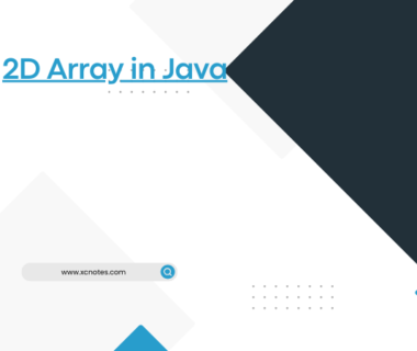 2D Array in Java