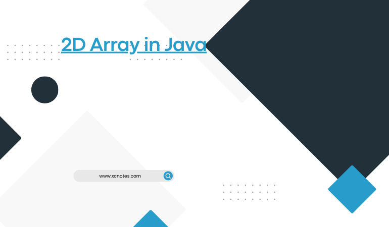 2D Array in Java