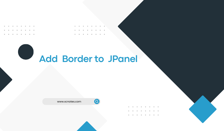 Add Border to JPanel