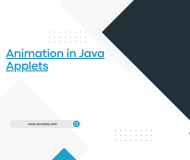 Animation in Java Applets