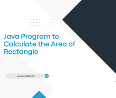 Java Program to Calculate the Area of Rectangle