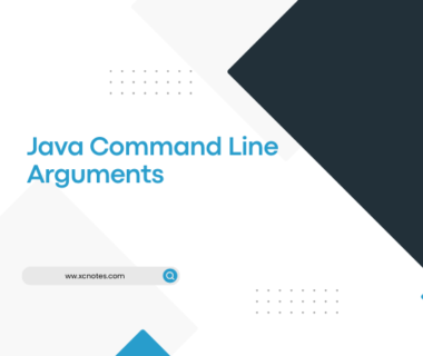 Java Command Line Arguments